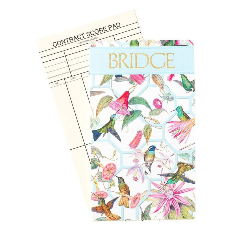 Caspari Bridge Gift Set - Hummingbird Trellis