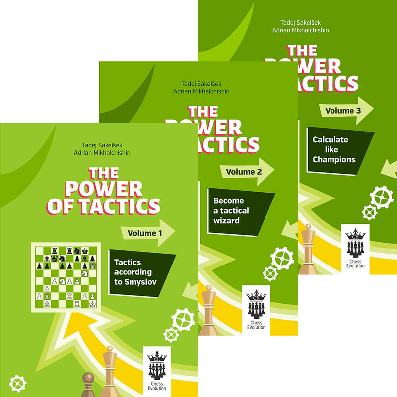 The Power of Tactics Volumes 1 to 3 - Sakelsek & Mikhalchishin (3 books)