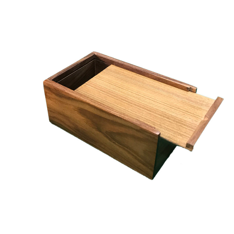 Quality Slide Top Sheesham Wood Chess Box - Small