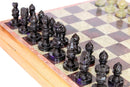 Stone Chess Set with Wooden Board Box (12 x 12")