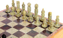 Stone Chess Set with Wooden Board Box (12 x 12")