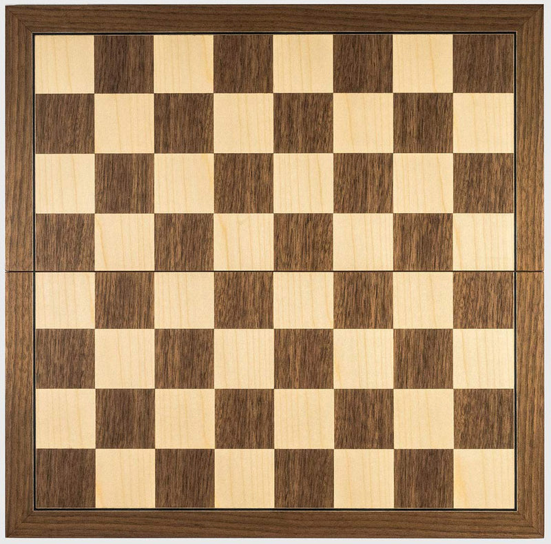 Superior Walnut and Sycamore Folding Chess Board (SUP B FOLD)