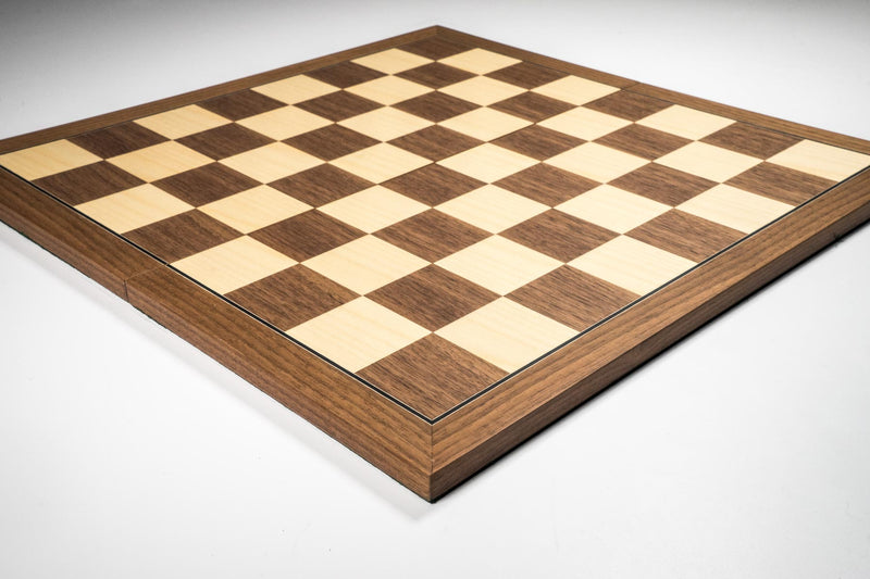 Superior Walnut and Sycamore Folding Chess Board (SUP B FOLD)